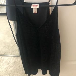 Velvet black tank